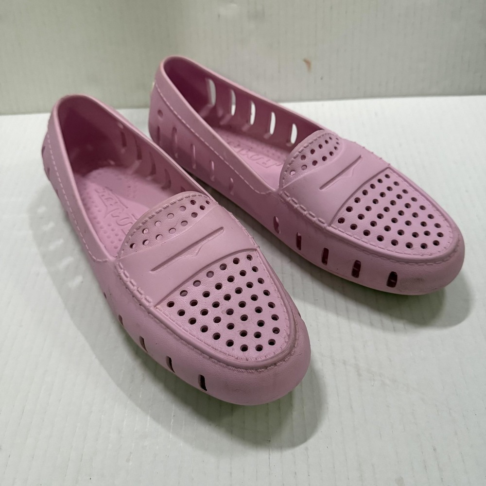 Floafers Shoes Womens Size 9 EU 40 Pink Perforated Slip On Loafer Flats Comfort